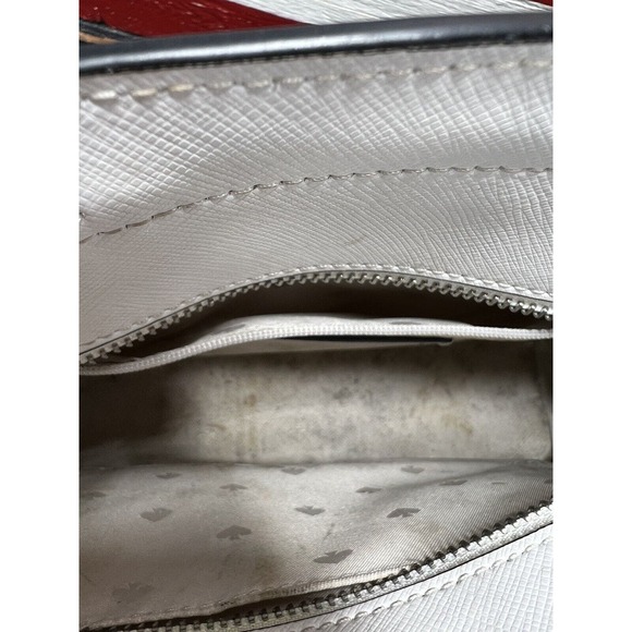 Kate Spade Staci Colorblock Medium Satchel Nimbus Tote Purse Gray Grey - Picture 10 of 12